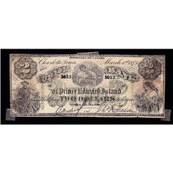 Union Bank of PEI, $2, 1875, Contemporary Counterfeit