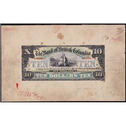 The Bank of British Columbia $10 Models