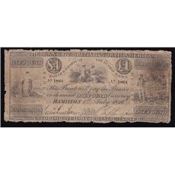 Bank of British North America $4, 1846