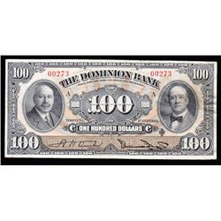 Dominion Bank $100, 1931 - Trophy Note