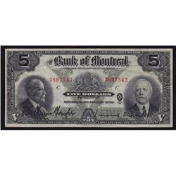 Bank of Montreal $5, 1923