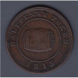 NOVA SCOTIA MERCHANT TOKENS - Co. 341a.  Br 890.  Rotated dies. Miles W. White halfpenny.