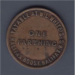 NOVA SCOTIA MERCHANT TOKENS - Co. 362. Br 899.  White's Farthing.