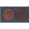 Image 1 : NOVA SCOTIA MERCHANT TOKENS - Co. 365. Br 897. Purves token. Two UNC pieces.