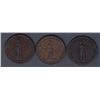 Image 1 : TOKENS OF UPPER CANADA - Br 718.  Group of three Lesslie halfpennies.