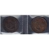 Image 2 : TOKENS OF UPPER CANADA - Br 719.  Two ICCS graded pieces