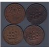 Image 1 : TOKENS OF UPPER CANADA - Group of four Brock tokens.