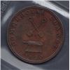 Image 2 : TOKENS OF UPPER CANADA - Br 727. McL 12. "1820" anvil and shovels sloop.