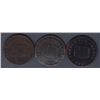Image 1 : TOKENS OF UPPER CANADA - Br 728. McL. 17.  Three Upper Canada casks.