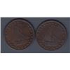 Image 1 : TOKENS OF UPPER CANADA - Br 730. McL 19. "1823" sloop.