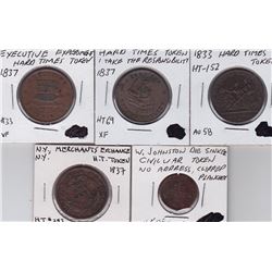 World Tokens Lot of 5