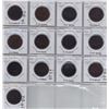 Image 2 : Br 522. Collection of Habitant ½ pennies, 1837, of the four issuing banks.