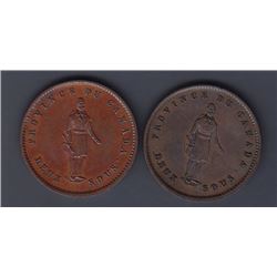 Br 528. Quebec Bank penny, 1852.