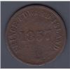 Image 2 : Br 919. Reverse brockage of Prince Edward cent, 1857.