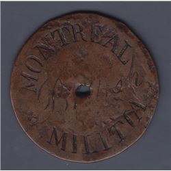 Montreal Militia button, Similar to last lot