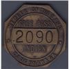 Image 1 : Transportation Token. Caughanawaga Indian Free Pass for a Member of the Band.