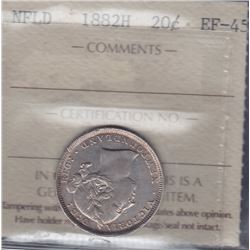 1882H Newfoundland Twenty Cents