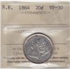 Image 1 : 1864 New Brunswick Twenty Cents