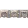 Image 2 : Lot of Three ICCS Silver Dollars