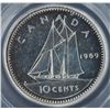 Image 2 : RARE ERROR COIN - 1969 Canadian Ten Cents Off-Metal Strike Error