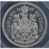 Image 2 : RARE ERROR COIN - 1970 Canadian Fifty Cents Off-Metal Strike Error