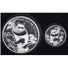 Image 1 : China 2-Coin Proof Panda Set 10 & 50 YUAN, 1987