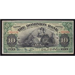 Dominion Bank of Canada $10, 1910