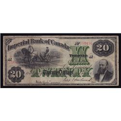 Imperial Bank of Canada $20, 1915