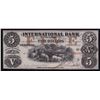 Image 1 : International Bank of Canada $5, 1858