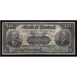 Bank of Montreal $10, 1904