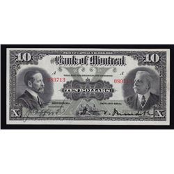 Bank of Montreal $10, 1914