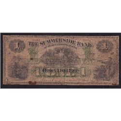 Summerside Bank $1, 1884