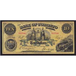 Bank of Toronto $10, 1912