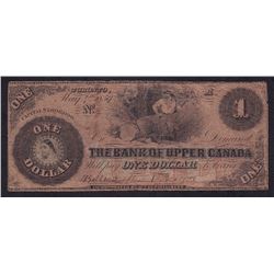 Bank of Upper Canada $1, 1859 - Altered