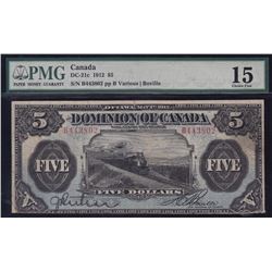 Dominion of Canada $5, 1912