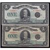 Image 1 : Dominion of Canada $1, 1923 - Lot of 2