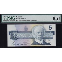 Bank of Canada $5, 1986