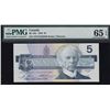 Image 1 : Bank of Canada $5, 1986