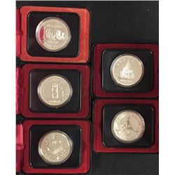 Canada Specimen Silver Dollar Coins - Lot of 5