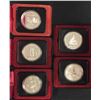 Image 1 : Canada Specimen Silver Dollar Coins - Lot of 5