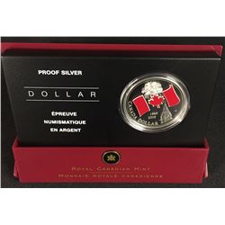 2005 Proof Silver Dollar with Enamel-Effect