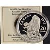 Image 2 : 2013 - RCM $20.00 .9999 Fine Silver Bathygnathus "Dinosaur" Coin.