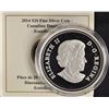 Image 3 : 2014 - RCM $20.00 .9999 Fine Silver Scutellosaurus 'Dinosaur' Coin
