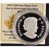 Image 3 : 2015 - .9999 Fine Silver $20.00 Coin 'Walleye'