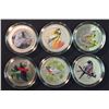 Image 2 : Coloured Birds of Canada 25-Cent Coins - Lot of Six