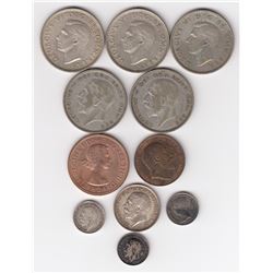 Great Britain - 11 British coins