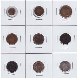 Great Britain Lot of 9 Coins