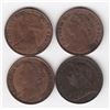 Image 2 : Lot of 4 British Farthings