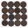 Image 1 : Queen Victoria One Cent Coins - Lot of 16