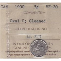 1900 Five Cents